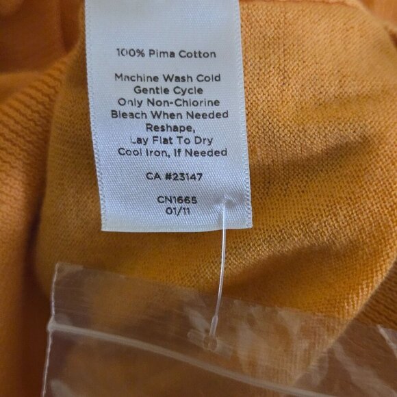 Talbots NWT Pima Cotton Ruffle V-Neck Cardigan Sweater Size S - Picture 5 of 5